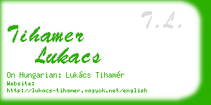 tihamer lukacs business card